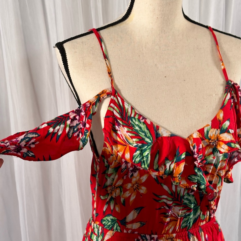 Floral High-Low Dress - Picture 3 of 4